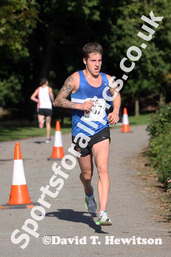 Lewis Timmins (Morpeth Harriers) 5th leg athlete in the Northern Mens 6 Stage Road Relay.